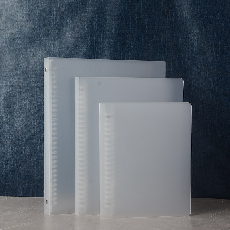 塑料活页本外壳B526孔推拉夹