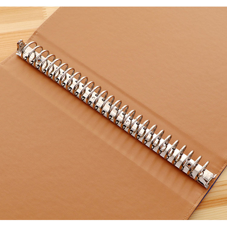 10MM 폭의 줄 간격 B5 가죽 제본 루스리프 북 100G 종이 70매 13MM 폭의 격자 가로줄 노트 16K 학생