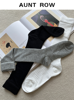 AuntRow24FW 轻氧感 miu系B备显瘦厚实百搭小腿袜QYC248173UC
