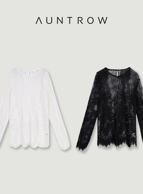AuntRow25SS 早春新线 进口镂空蕾丝&百搭蕾丝打底衫