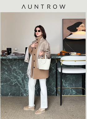 “铅笔腿” 长绒棉混纺 植物酵素染色百搭通勤显瘦烟管裤