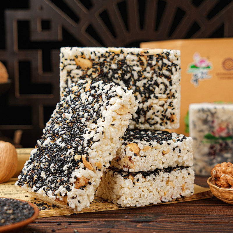 荷花猪油米花糖150g3袋5袋重庆特产江津米花糖老式炒米糖非遗零食