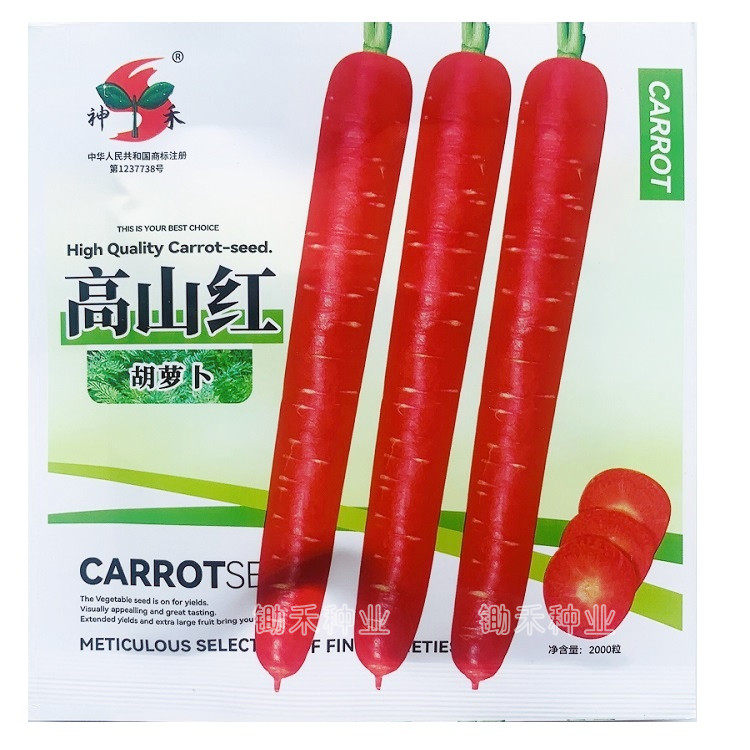 胡萝卜种子 高山红胡萝卜种子美人指胡萝卜特色水果胡萝卜种子
