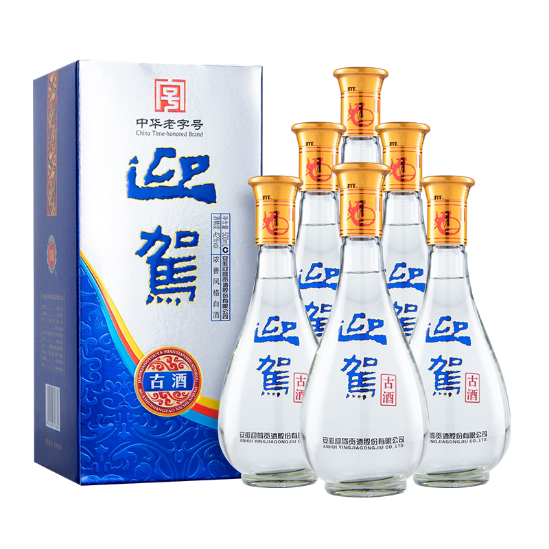 迎驾贡酒 古酒 42度500ml*6瓶 国产浓香风格白酒特价