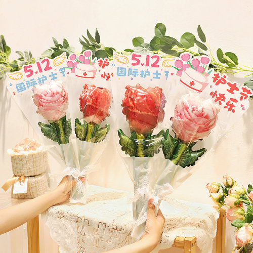 512护士节装饰场景布置花朵花束气球医院致敬活动氛围感拍照道具