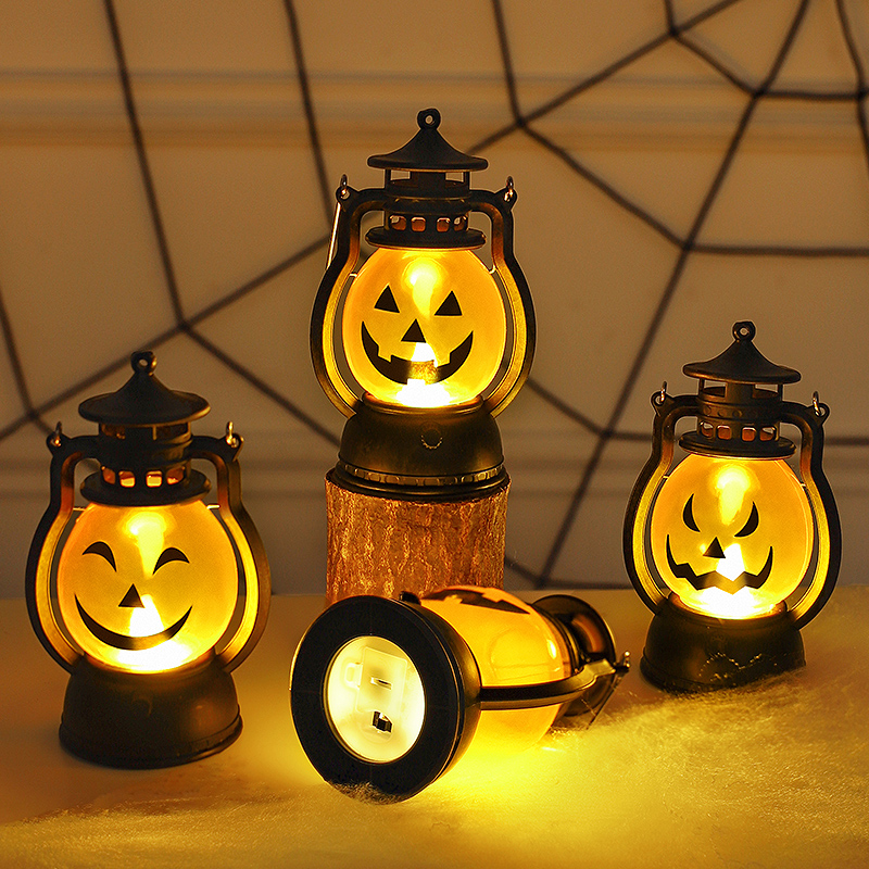 万圣节手提南瓜灯摆件拍照道具装饰幼儿园礼物小礼品酒吧室内布置