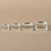 水晶球底座小球底托支架托盘正方形玻璃底盘白水晶工艺品摆件