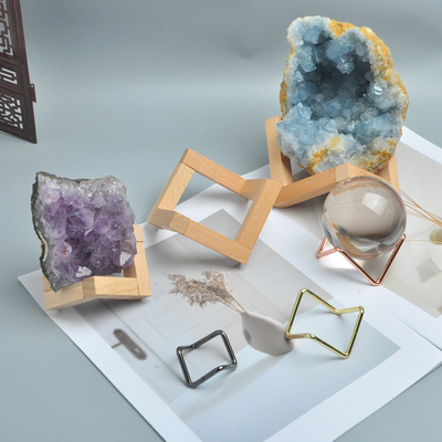水晶球底座原石晶簇奇石展示架子