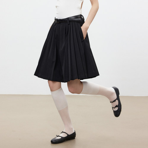 蜕幕|“棱镜”设计师款夏季百褶裙式短裤女士裙裤 Pleated Skort