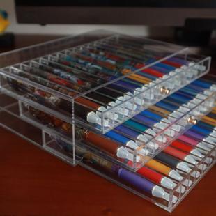 卡游盲盒笔系列收纳展示盒盲盒收纳盒不含笔