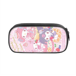 新款kuromi动漫周边收纳笔袋可爱卡通库洛米学生文具铅笔盒大容量