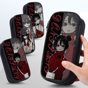 头七怪谈笔袋小学生儿童文具袋简约高颜值铅笔袋大容量文具收纳袋