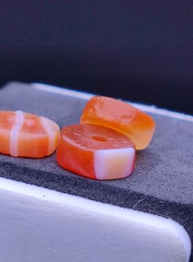 天然缠丝玛瑙隔片垫片风化老气玛瑙散珠手工制作diy配饰