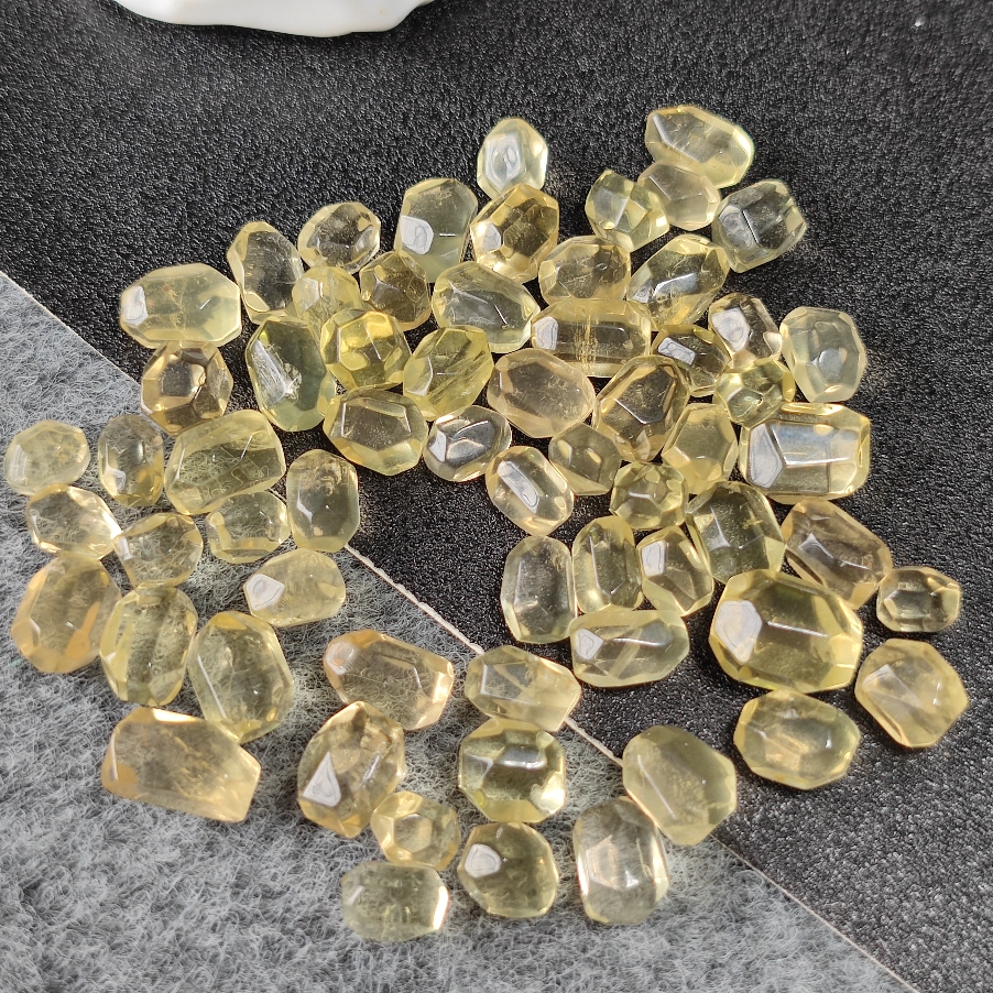 天然黄水晶随形扭珠散珠桶珠隔珠手串手链DIY佛珠手串项链配饰