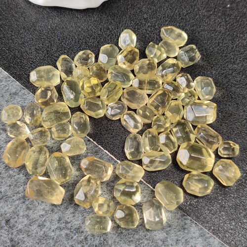 天然黄水晶随形扭珠散珠桶珠隔珠手串手链DIY佛珠手串项链配饰