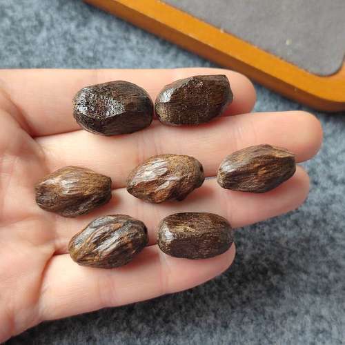 天然沉香木随行桶珠手链手串文玩配饰蜜蜡diy手饰品配件散珠通孔