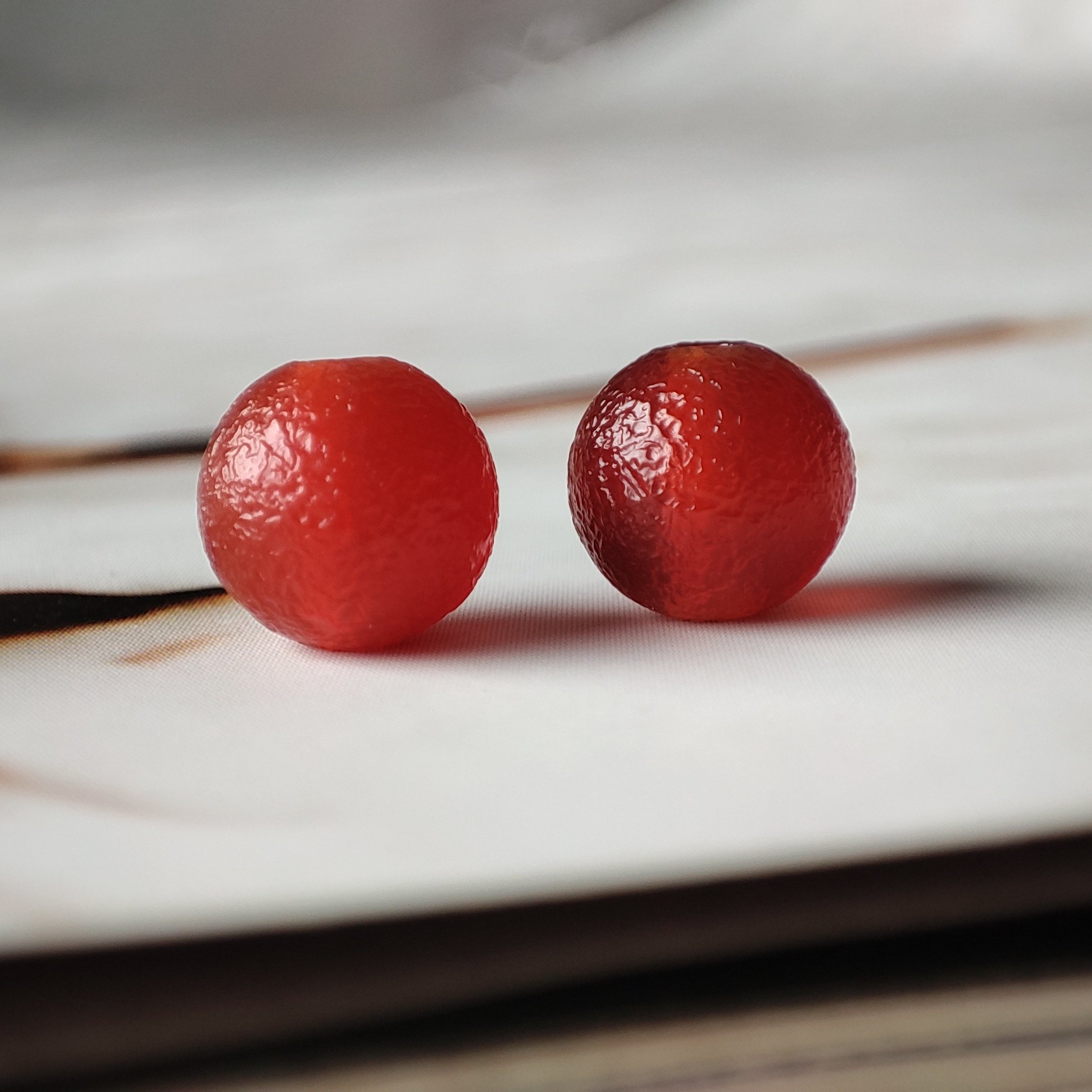 藏传风化老红玛瑙圆珠满色满肉diy佛珠念珠多宝手串配珠文玩配饰