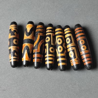 藏式老料虎牙二三四五六九眼天珠吊坠项链男女款玛瑙挂件饰品吊坠