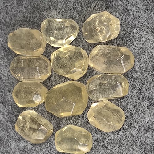 一物一图天然黄水晶随型随行珠手链百搭手工DIY手链编织水晶配件