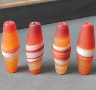 天然红缠丝玛瑙天珠散珠勒子文玩配饰星月菩提DIY配饰吊坠配珠