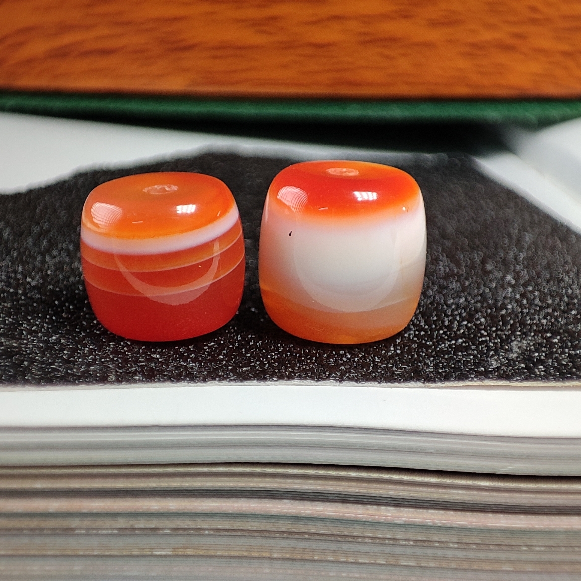 天然缠丝玛瑙桶珠老型隔珠腰珠顶珠星月菩提diy佛珠配饰手串珠子