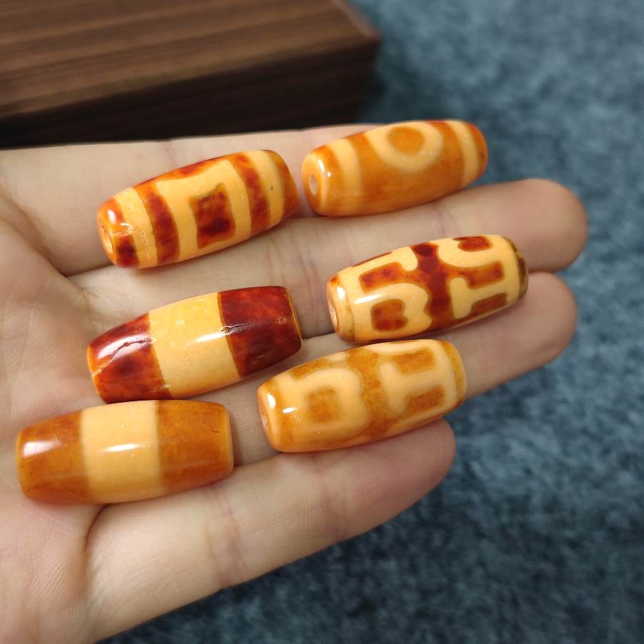天然西藏玛瑙虎牙天珠吊坠项链红肉天地锁骨链原石玛瑙男女饰品