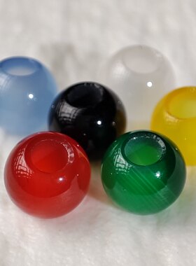 2.5-5毫米大孔天然7A级红玛瑙玛瑙转运珠手串配件diy文玩配饰串珠