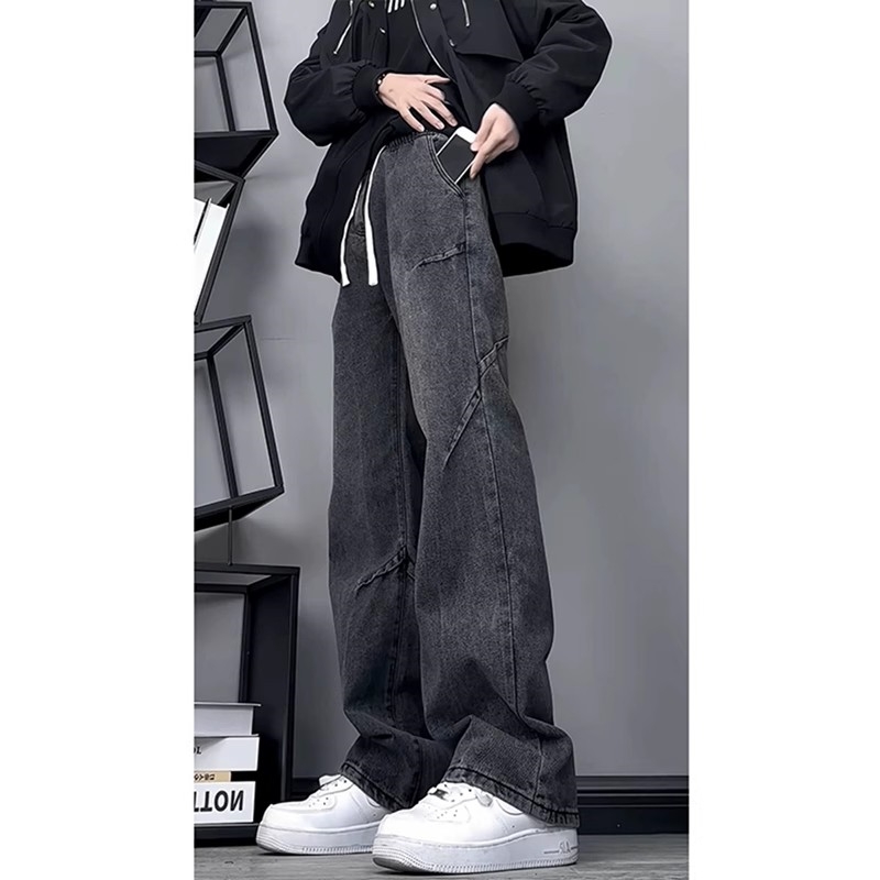 美式解构牛仔裤男春秋季