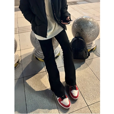 高个子美式微喇牛仔裤男款