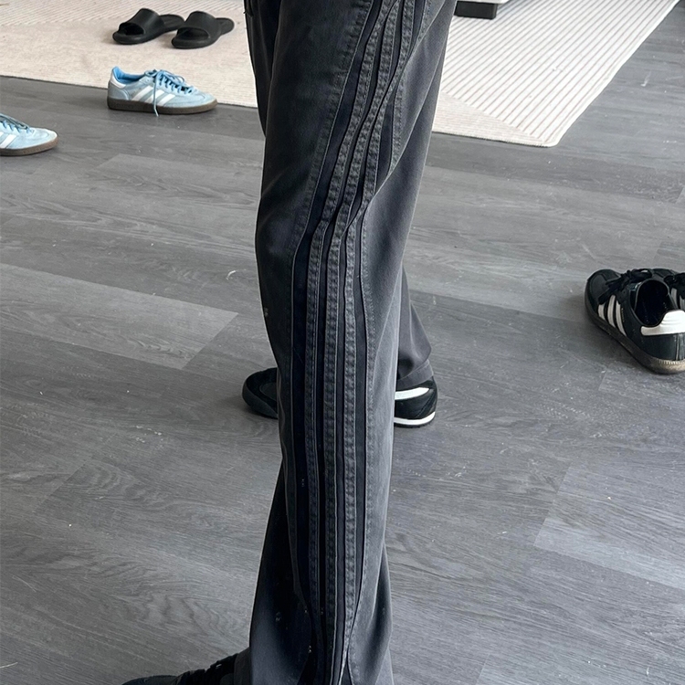 深灰色三条杠裤子男生款秋冬季