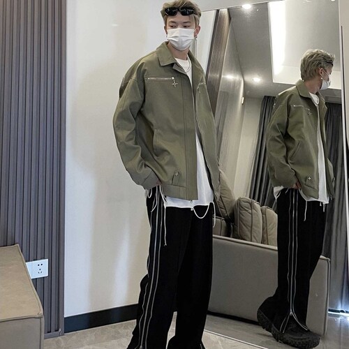 短款棒球服国潮高街美式复古