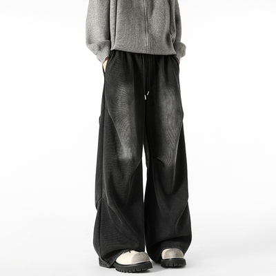 秋冬季工装裤子男款直筒休闲裤