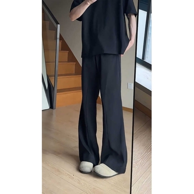 美式517微喇西裤男款春秋