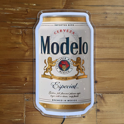 可定制MODELO啤酒霓虹灯LED霓虹灯家居装饰灯酒吧灯装饰30cm