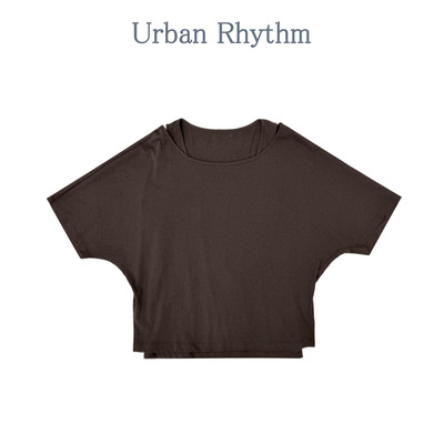 Urban Rhythm26夏季简约连肩袖宽松T恤背心两件套女夏季显瘦短袖