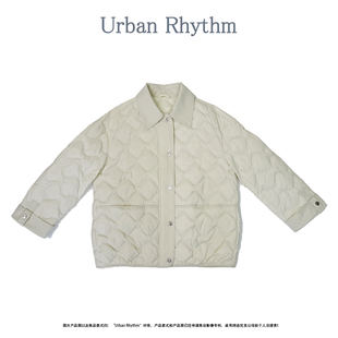 UrbanRhythm轻薄翻领90白鹅绒女百搭保暖羽绒服冬