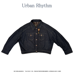 小众宽松休闲夹克牛仔短款 UrbanRhythm26春 翻领配饰 风 外套 工装
