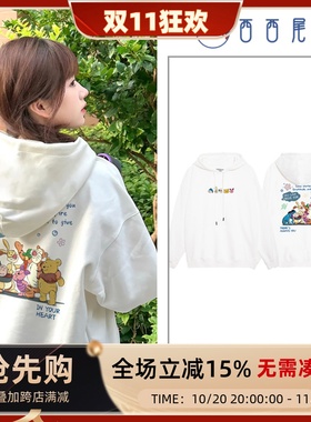 日本offcatvintage美式复古连帽卫衣女大码加绒情侣装潮牌秋冬小