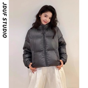 日本offcat章若楠同款羽绒服泡芙加厚保暖时尚立领面包服短款外套