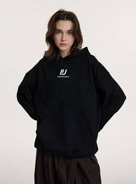 UMBNESS 基础打底连帽卫衣男美式重磅宽松休闲情侣款外套秋冬加绒