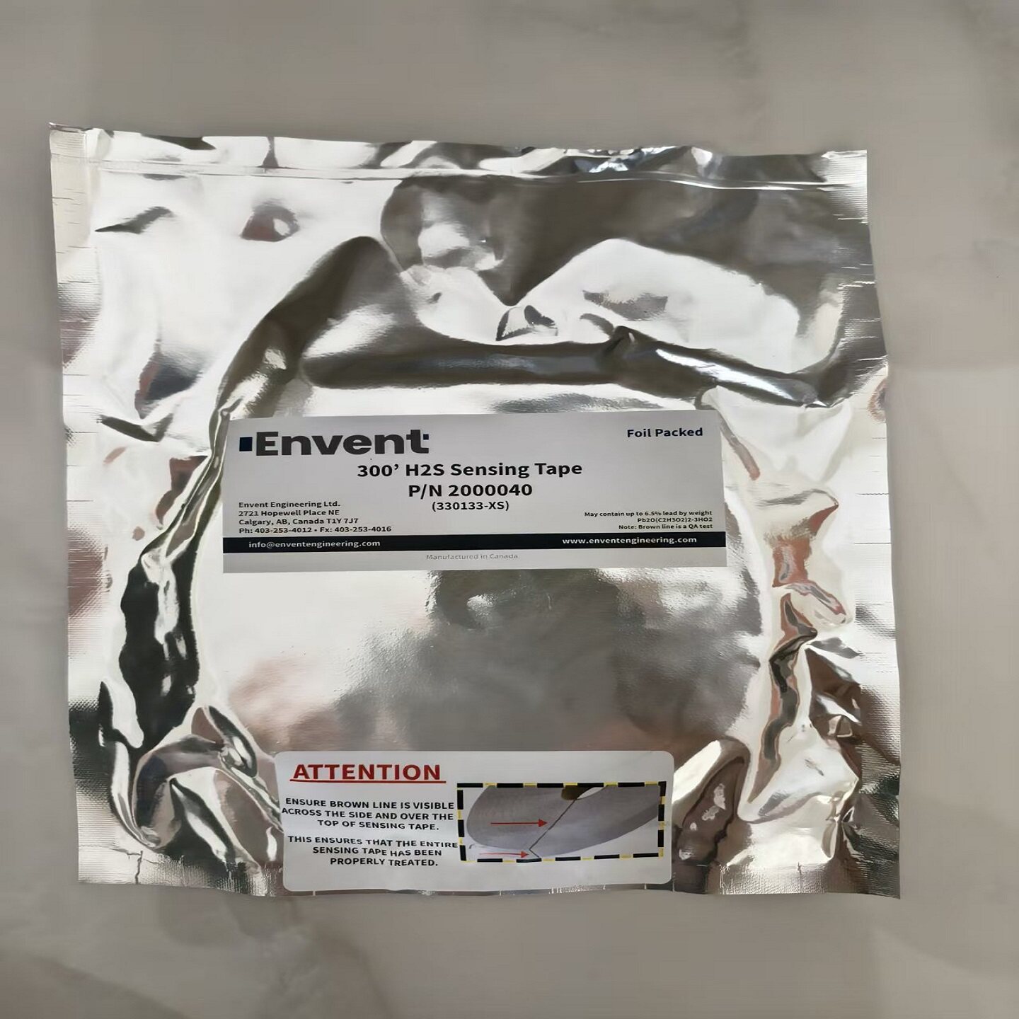 加拿大Envent 330133-xs 醋酸铅纸带  5% 醋酸溶液