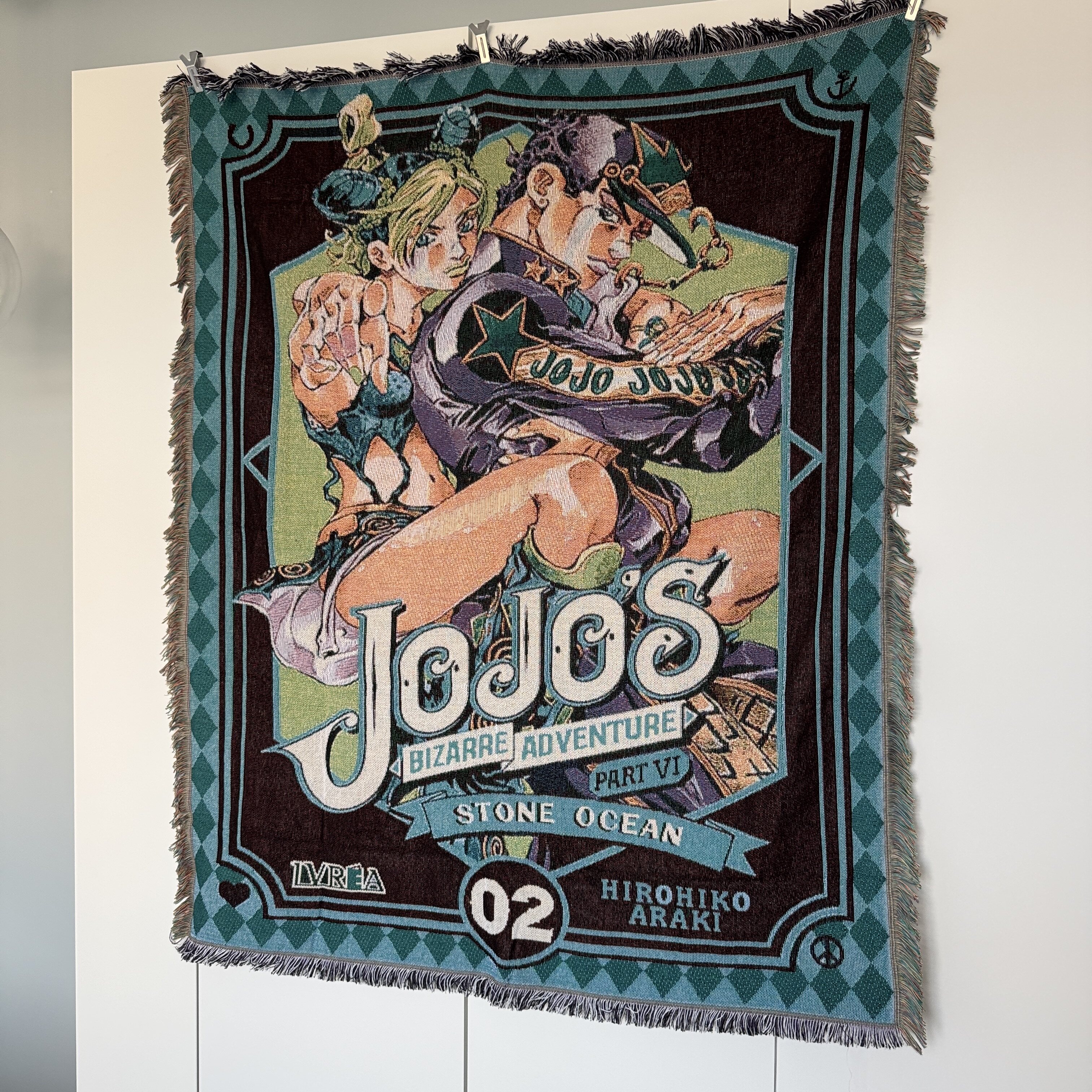 复古周刊少年JOJO的奇妙冒险日系挂毯宿舍装饰挂毯桌搭