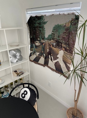 中古风卧室The Beatles披头士过马路乐队复古挂毯客厅装饰挂毯