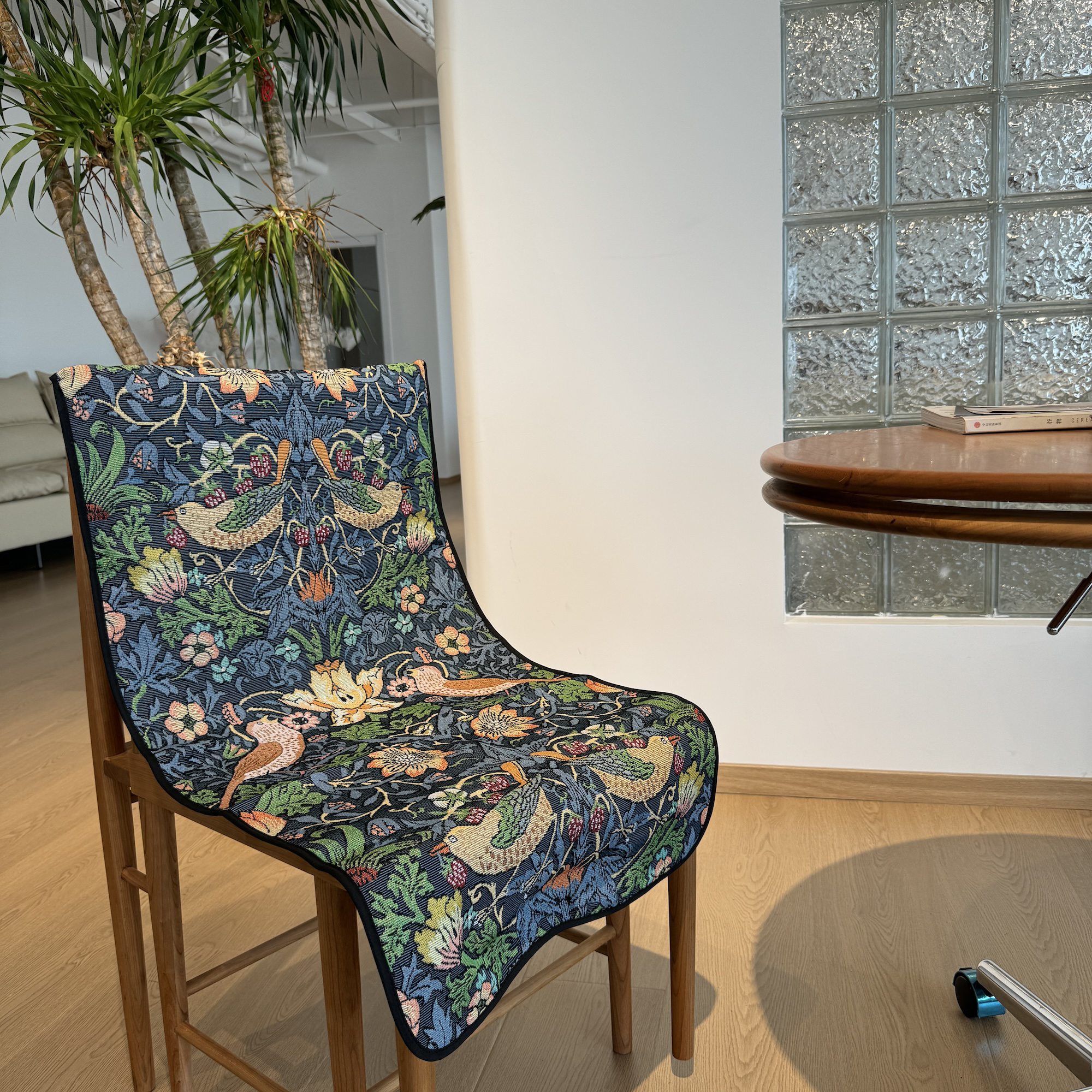 英国艺术家Morris草莓小偷椅子垫餐椅垫餐椅套