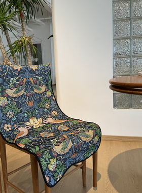 英国艺术家Morris草莓小偷椅子垫餐椅垫餐椅套