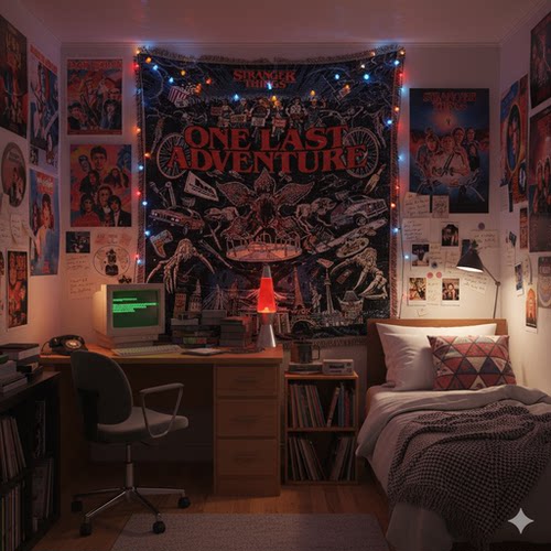 Stranger Things 怪奇物语科幻美剧 Demogorgon魔王菊花怪挂毯