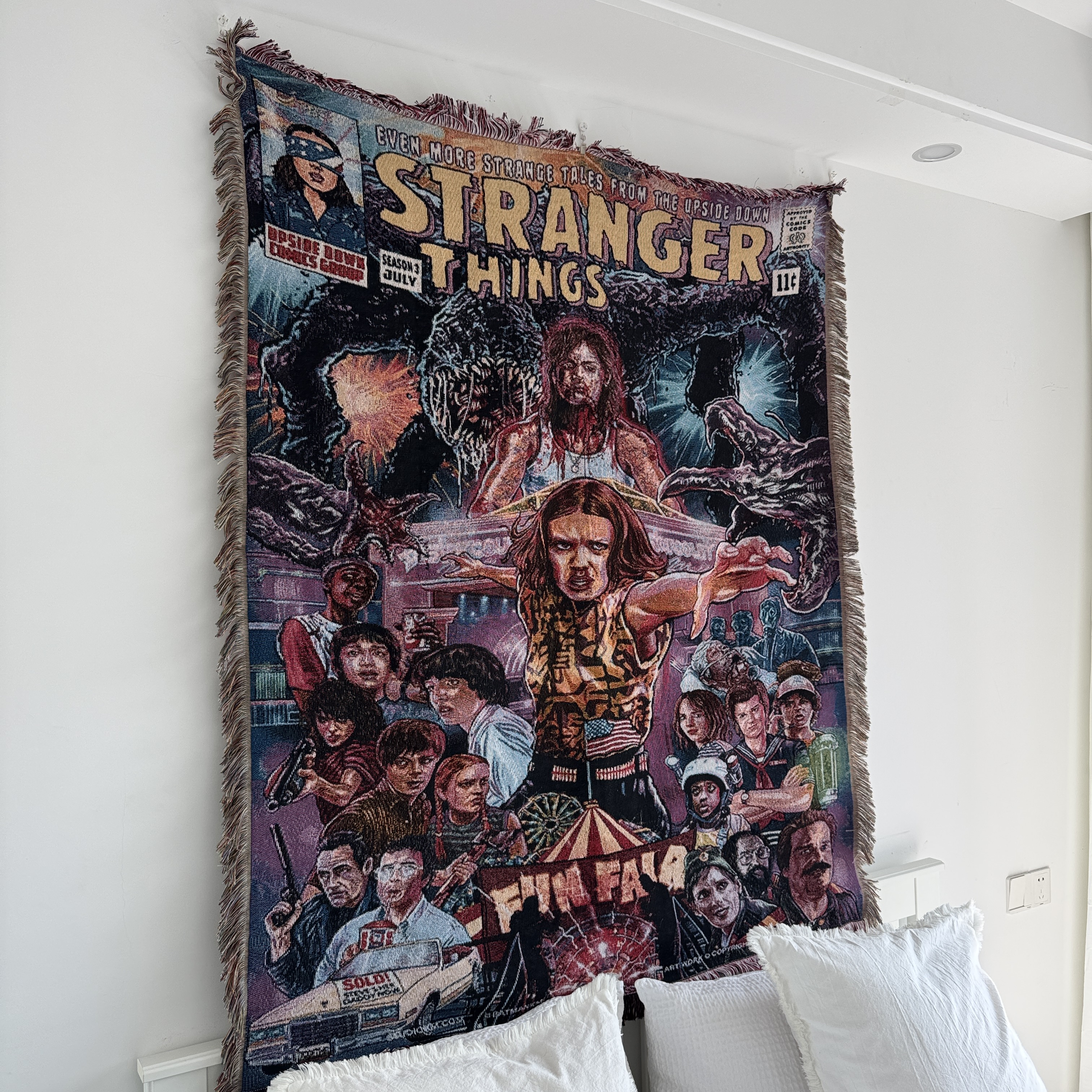 美剧系列 怪奇物语 第三季stranger things 卧室挂毯