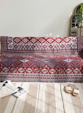 北欧ins沙发毯沙发套多功能飘窗垫沙发布线毯棉布艺全包床罩盖毯