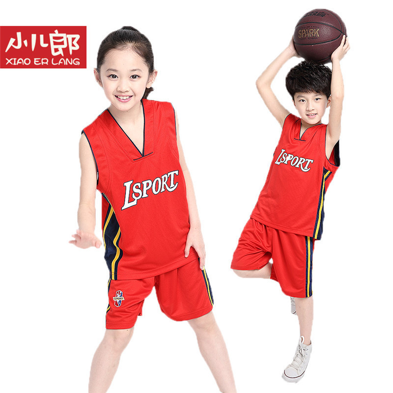 2021新款夏季篮球服男女童儿童篮球服中大童NBA球队运动校队套装