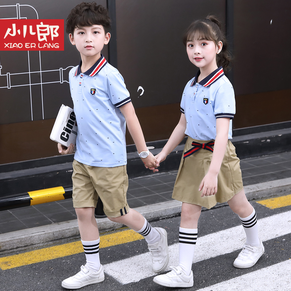 W8909 夏季儿童Polo套装上衣dk003裤子kq013裙子